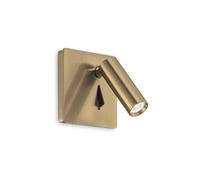 Netlighting Lite Integrated LED Indoor Reading Wall Lamp 1 Light Brass 3000K in Yellow Netlighting Yellow