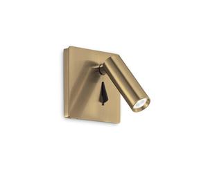 Netlighting Lite Integrated LED Indoor Reading Wall Lamp 1 Light Brass 3000K in Yellow Netlighting Yellow