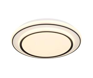 Netlighting Logan Integrated LED Semi Flush Ceiling Light White Matt LED 3000K Netlighting White