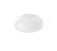Netlighting Logos 2 Light Medium Round Bathroom Flush Ceiling Light Aluminium White IP44 E27 Netlighting White