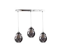Netlighting Loki Bar Pendant Ceiling Light Silver 60cm 3x E27 Netlighting Silver
