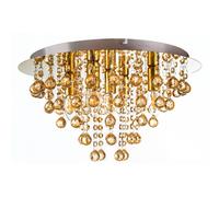 Netlighting London 46cm Ceiling Light Gold Colors Acrylic Crystal Gold 5x E14 Netlighting Gold