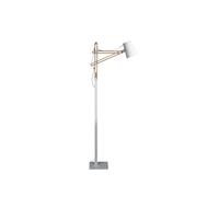 Netlighting Looker Floor Lamp 1 Light E27 Matt White Beech Netlighting White