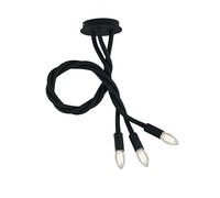 Netlighting LOVER 3 Light Multi Arm Semi Flush Ceiling light Black 100x120cm | Size: 100x120 cm Netlighting Black 100x120 cm