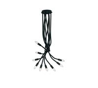 Netlighting LOVER 9 Light Multi Arm Semi Flush Ceiling light Black 100x120cm | Size: 100x120 cm Netlighting Black 100x120 cm