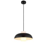 Netlighting Lowe Dome Pendant Ceiling Light Matt Black 1x E27 Netlighting Black