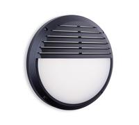 Netlighting Luca Outdoor Integrated LED Bulkheads Round Black IP65 Netlighting Black
