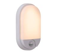 Netlighting Lucide HUPS IR PIR Wall light Outdoor LED 1x10W 3000K IP54 White Netlighting White