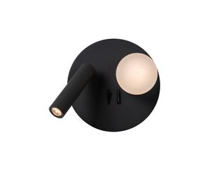 Netlighting Lucide MATIZ Bedside lamp LED 1x3 7W 3000K USB charging point Black Netlighting Black