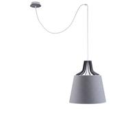 Netlighting Lucio Dome Pendant Ceiling Light Grey 38cm 1x E27 200cm Wire Netlighting Grey