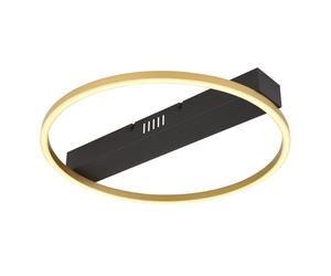 Netlighting Luffy Integrated LED Semi Flush Ceiling Light Black LED 3000K Netlighting Black