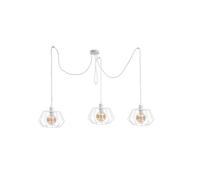 Luminosa Lighting Luminosa Luna Cluster Pendant Ceiling Light White, 3X E27