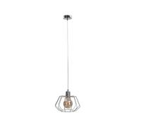 Netlighting Luna Wire Frame Pendant Ceiling Light Silver 25cm 1x E27 Netlighting Silver