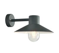 Netlighting Lund 1 Light Outdoor Fisherman Dome Wall Lantern Light Black IP55 E27 Netlighting Black