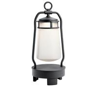 Netlighting Lyndon Integrated LED Outdoor Portable Bluetooth Speaker Lantern UK Plug Textured Black IP44 Netlighting Black