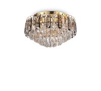 Netlighting Magnolia Indoor Crystal Flush Ceiling Lamp 7 Lights Gold G9 Netlighting Gold
