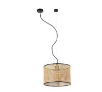 Faro MAMBO 320 Pendant Matt Black/ Rattan