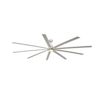 Netlighting Manhattan Nickel Mat Ceiling Fan 9 Blades in Grey Netlighting Grey