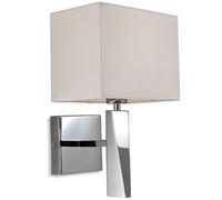 Netlighting Mansion 1 Light Single Indoor Wall Light Polished Stainless Steel Cream E14 Netlighting Cream