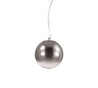 Netlighting Mapa 1 Light Globe Ceiling Pendant Chrome Shade in Grey Netlighting Grey