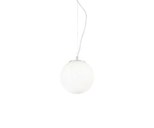 Netlighting Mapa Bianco 1 Light Small Globe Ceiling Pendant White E27 Netlighting White