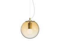 Netlighting Mapa Clear 20cm Globe Pendant Ceiling Light Amber Netlighting Amber