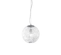 Netlighting Mapa Max 1 Light Large Globe Ceiling Pendant Chrome E27 in Grey Netlighting Grey