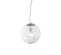 Netlighting Mapa Max 1 Light Small Globe Ceiling Pendant Chrome E27 in Grey Netlighting Grey