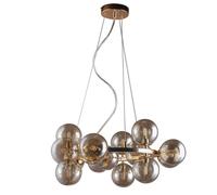 Netlighting Marbelio Modern 15 Light Globe Pendant Ceiling Light G9 in Gold Netlighting Gold