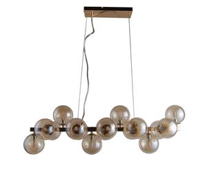 Netlighting Marbelio Modern 16 Light Globe Pendant Ceiling Light G9 in Gold Netlighting Gold