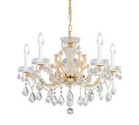 Netlighting Maria Classic Crystal 5 Arm Chandelier Polished Gold 5x E14 Netlighting Gold