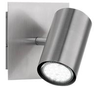 Netlighting Marley Modern Single Spotlight Nickel Matt UK Stock in Grey Netlighting Grey