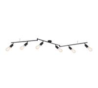 Netlighting Martha 180cm Ceiling Spotlight Bar Black 6x E27 Netlighting Black