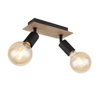 Netlighting Martha Twin Ceiling Spotlight Black 2x E27 Netlighting Black