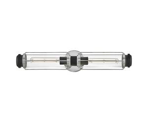 Netlighting Masthead 2 Light Outdoor Wall Light Polished Chrome & Black IP44 in Grey Netlighting Grey