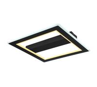 Luminosa Lighting Luminosa Mattia Integrated Led Semi Flush Ceiling Light Matt Black Led