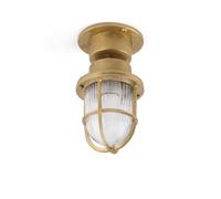 Netlighting Mauren 1 Light Outdoor Pedestal Light Brass IP44 E27 in Yellow Netlighting Yellow