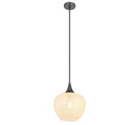 Netlighting Maxy 24cm Dome Pendant Ceiling Light Gunmetal Clear Glass Shade 1x E27 in Grey Netlighting Grey