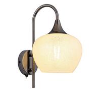 Netlighting Maxy Dome Wall Lamp Gunmetal Clear Glass Shade 1x E27 in Grey Netlighting Grey