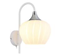 Netlighting Maxy Dome Wall Lamp White Matt Opal Glass Shade 1x E27 Netlighting White