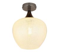 Netlighting Maxy Globe Ceiling Light Gunmetal Clear Glass Shade 1x E27 in Grey Netlighting Grey