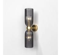Netlighting Maytoni Antic Modern 2 Light Up & Down Wall Lamp Gold Grey Shade E14 Netlighting Gold