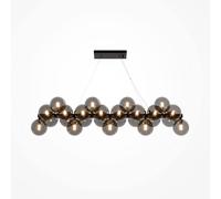Netlighting Maytoni Dallas Modern 25 Light Bar Pendant Black Black Shade G9 Netlighting Black