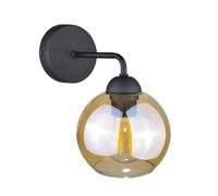 Netlighting Melle Dome Wall Lamp Black 23cm 1x E27 Netlighting Black