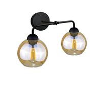 Netlighting Melle Wall Lamp Black 23cm 2x E27 Netlighting Black