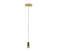 Netlighting Mentin Modern 1 Light Slim Pendant Ceiling Light LED 3000K in Metallic Gold Netlighting Metallic Gold