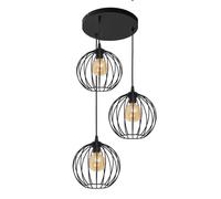 Netlighting Mercure Cluster Pendant Ceiling Light Black 40cm Netlighting Black