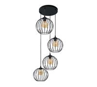 Netlighting Mercure Cluster Pendant Ceiling Light Black 40cm Netlighting Black
