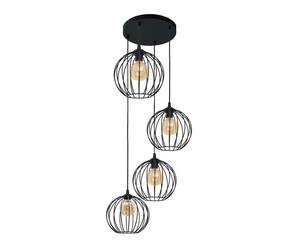 Netlighting Mercure Cluster Pendant Ceiling Light Black 40cm Netlighting Black
