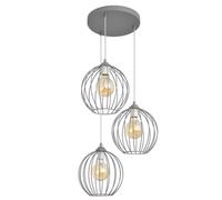 Netlighting Mercure Cluster Pendant Ceiling Light Grey 40cm Netlighting Grey